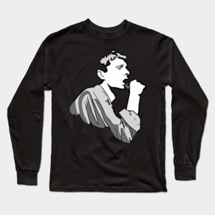 ian curtis arts black white Long Sleeve T-Shirt